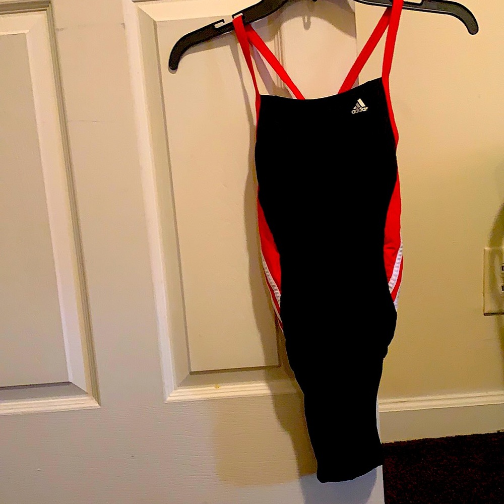 Addias bathing suit.